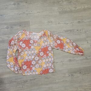 ANDREE BY UNIT Boho Blouse Size Medium